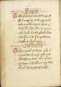 medieval recipe